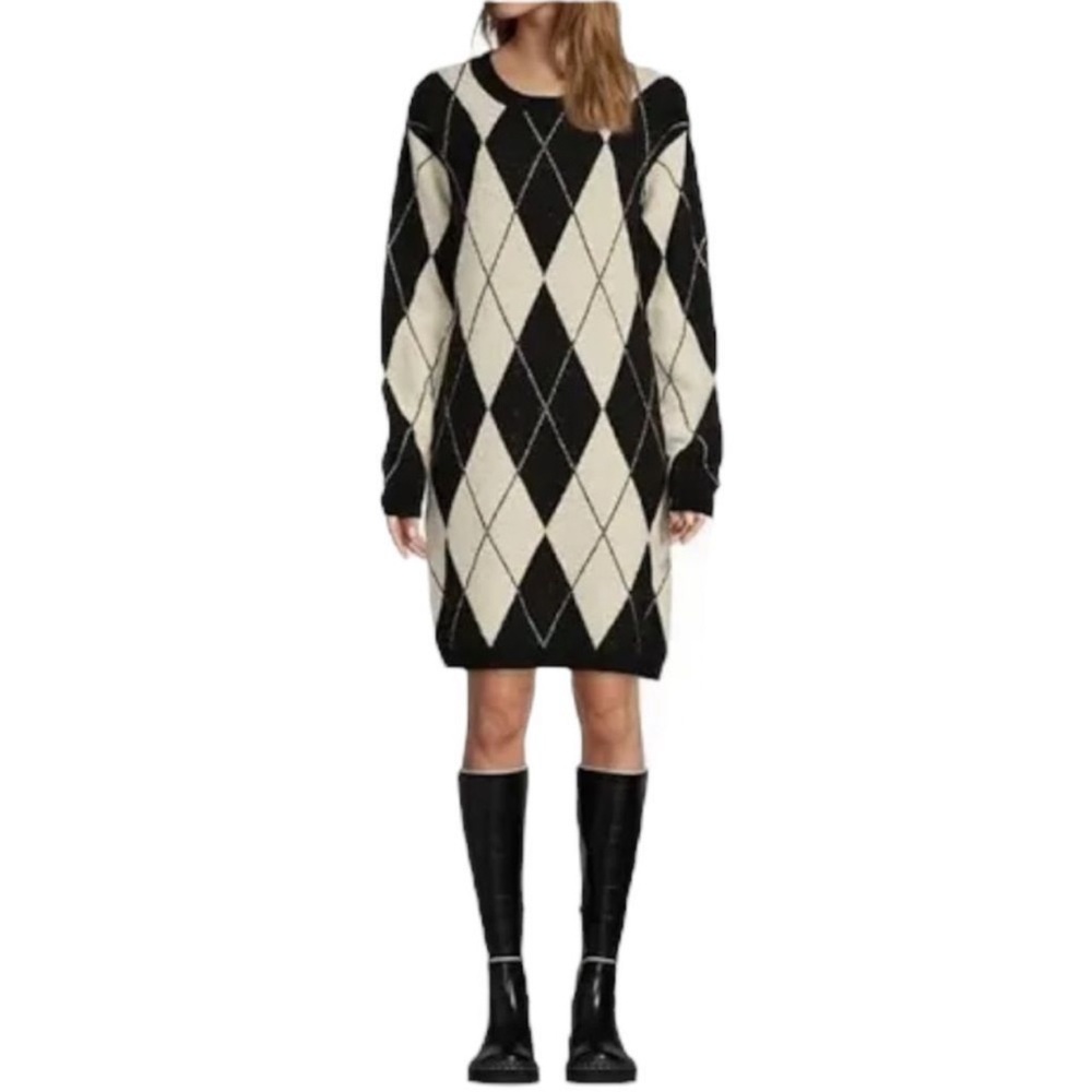 Antonio Melani argyle sweater dress
